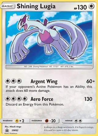 Shining Lugia #SM82 SM Black Star Promos PSA 10