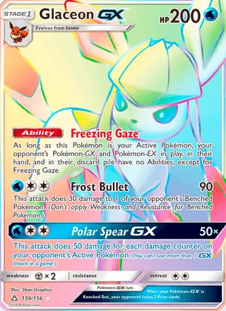 Glaceon GX #159 Ultra Prism PSA 10