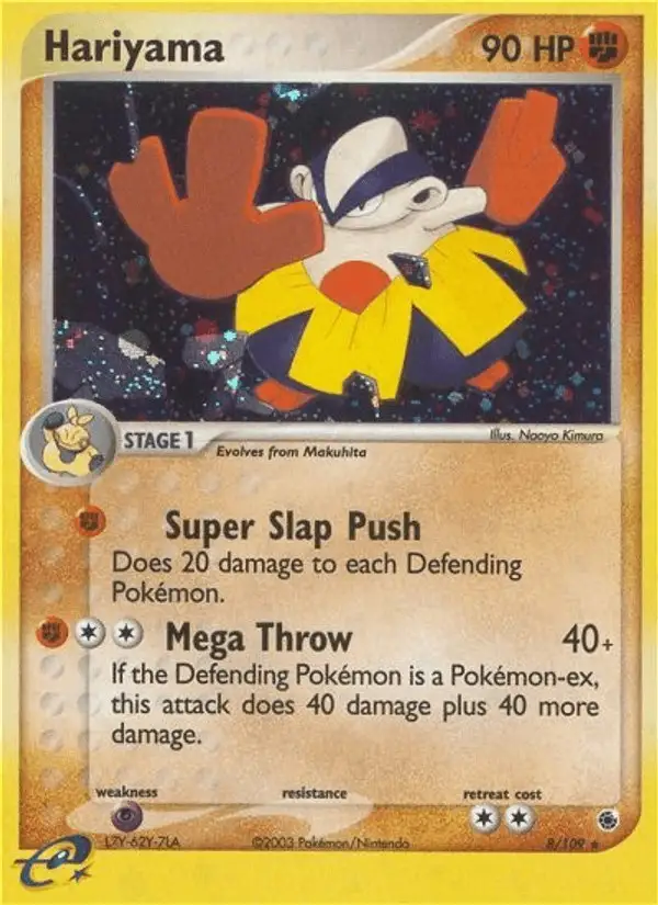 Hariyama #8 Ruby & Sapphire PSA 10