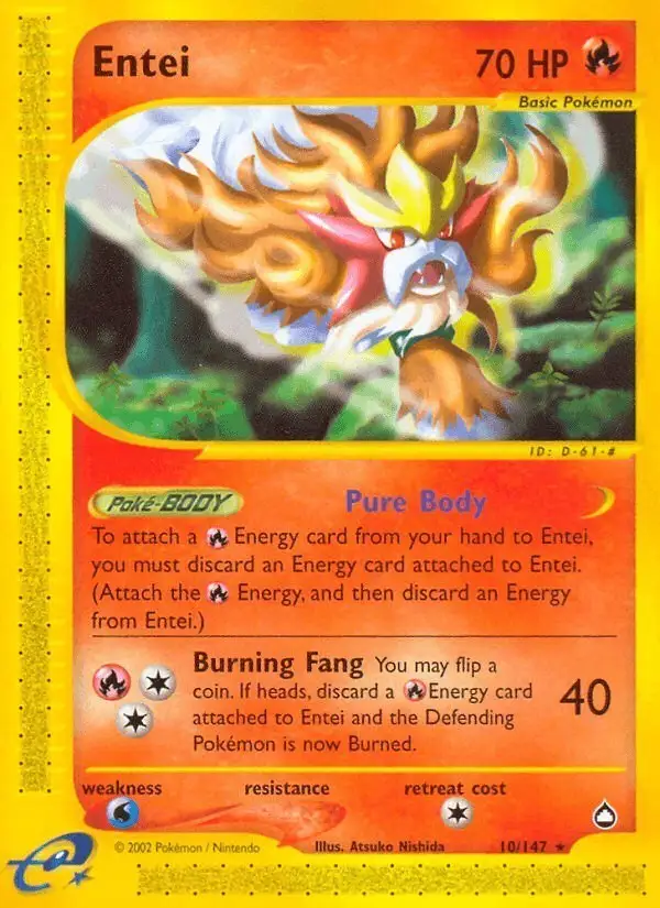 Entei #10 Aquapolis PSA 10