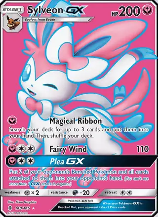 Sylveon GX #140 Guardians Rising PSA 10
