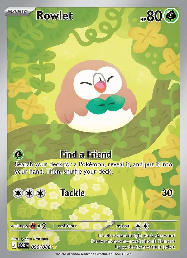 Rowlet #090 Perfect Order PSA 10