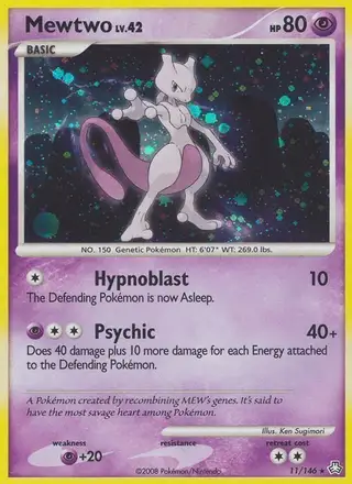 Mewtwo #11 Legends Awakened PSA 10