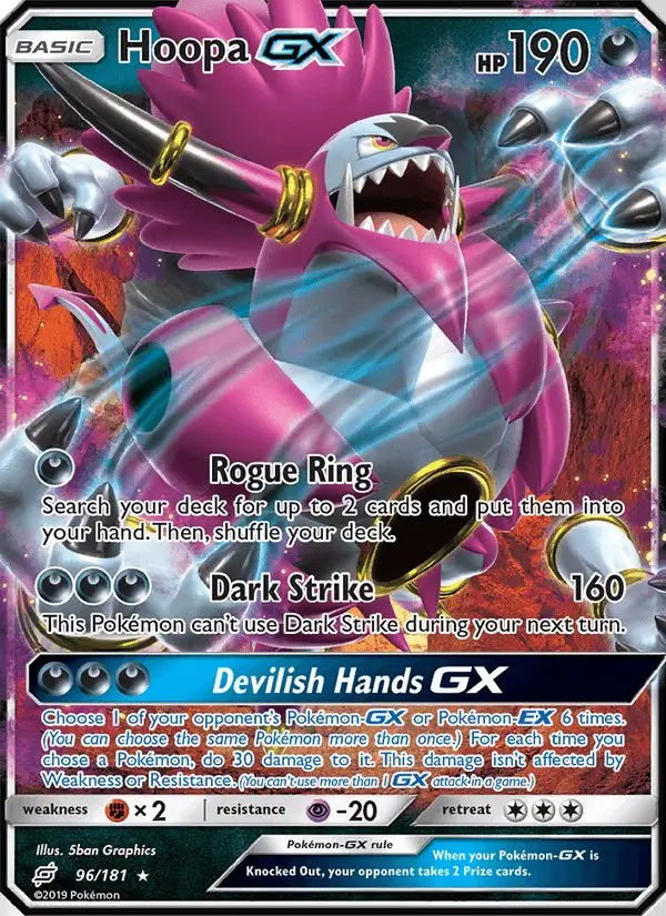 Hoopa GX #96 Team Up PSA 10
