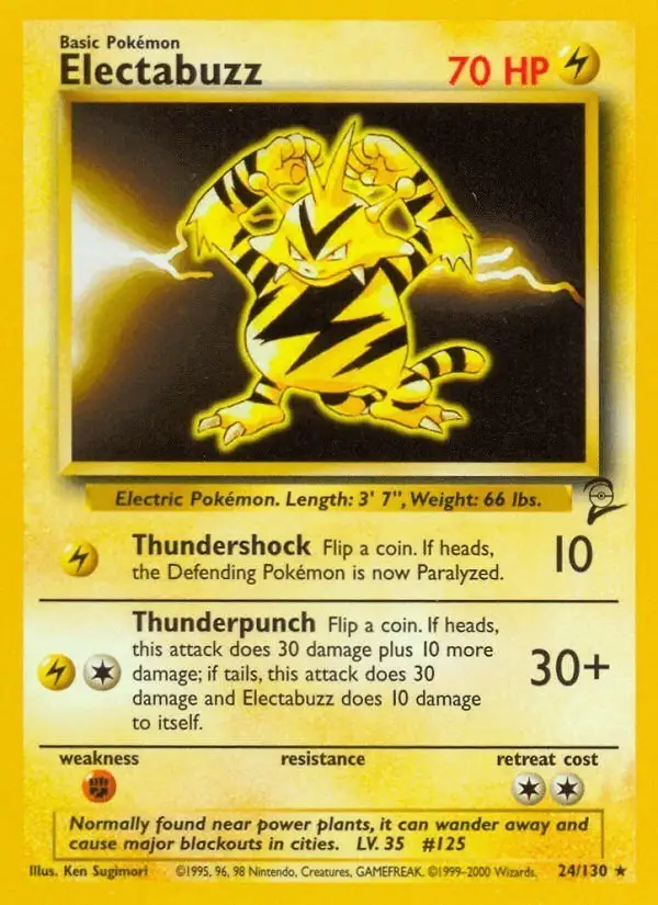 Electabuzz #24 Base Set 2 PSA 10