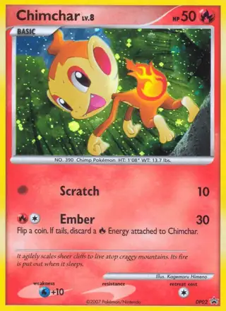 Chimchar #DP02 DP Black Star Promos PSA 10