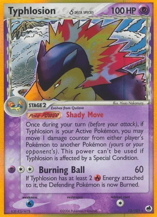 Typhlosion δ #12 Dragon Frontiers PSA 10