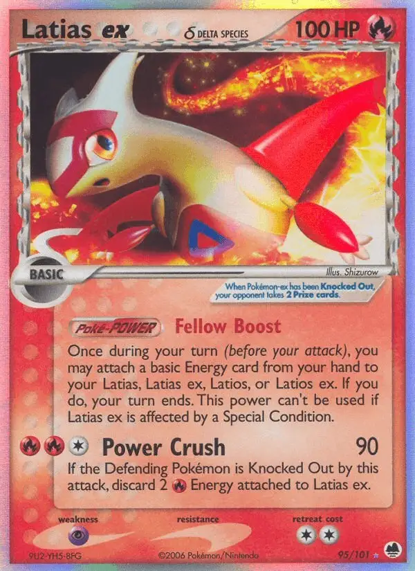 Latias ex δ #95 Dragon Frontiers PSA 10