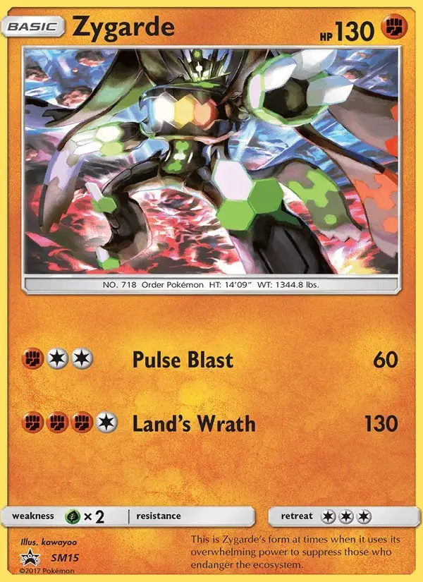Zygarde #SM15 SM Black Star Promos PSA 10