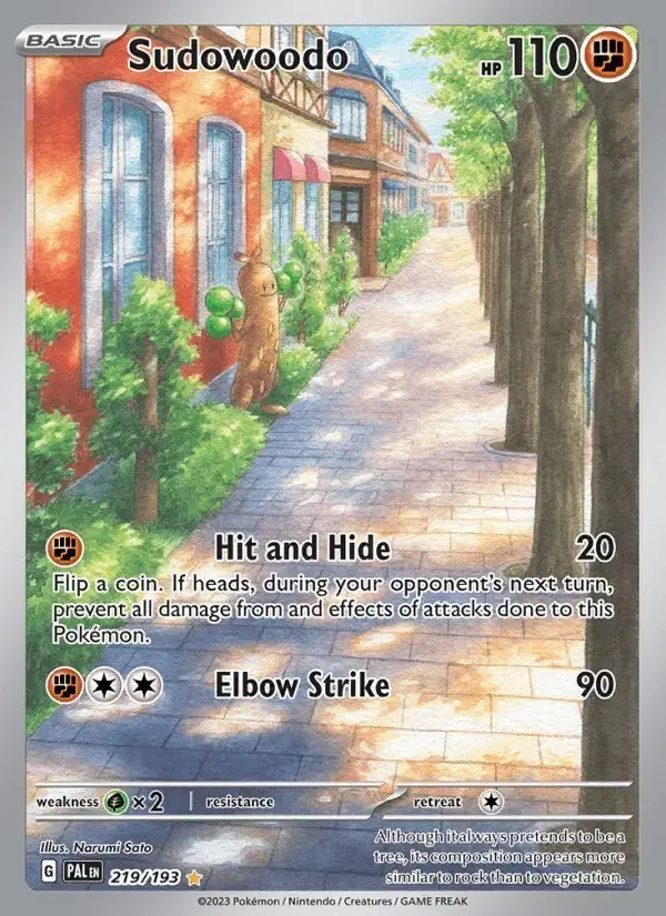 Sudowoodo #219 Paldea Evolved PSA 10