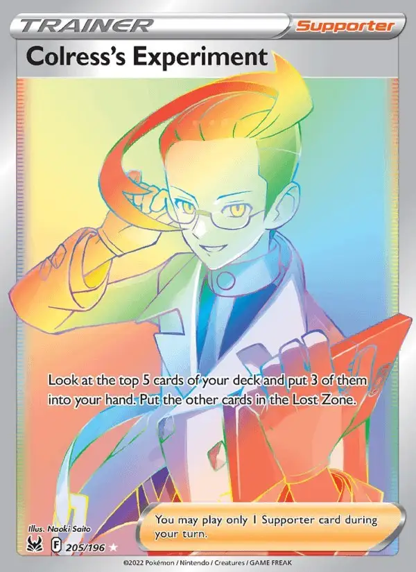 Colress's Experiment #205 Lost Origin PSA 10