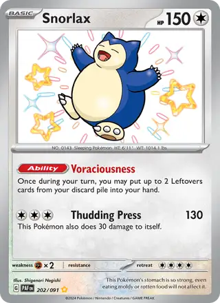 Snorlax #202 Paldean Fates PSA 10