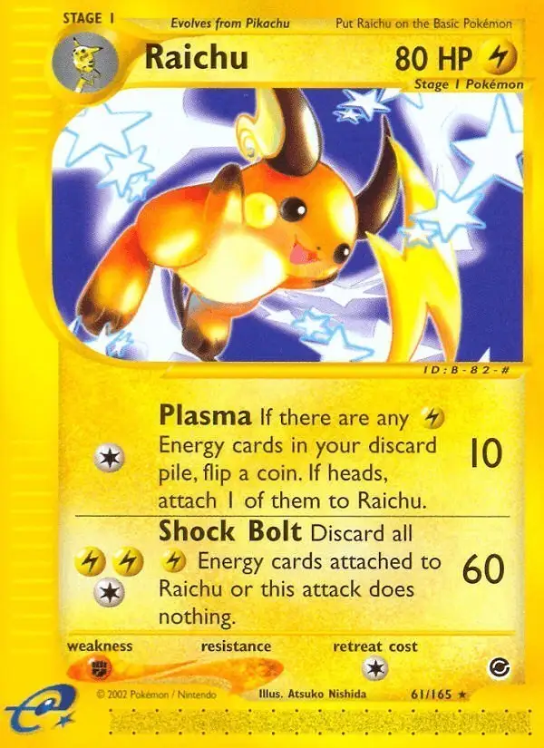 Raichu #61 Expedition Base Set PSA 10