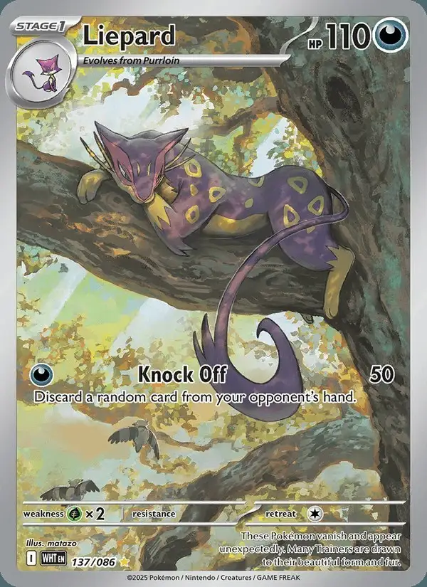 Liepard #137 White Flare PSA 10