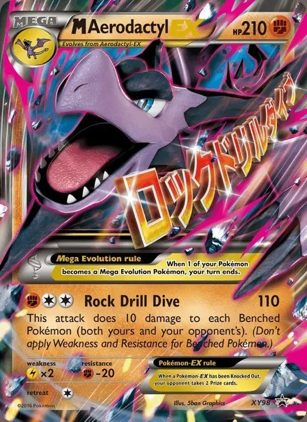 M Aerodactyl EX #XY98 XY Black Star Promos PSA 10