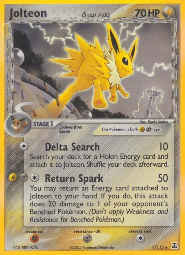 Jolteon δ #7 Delta Species PSA 10