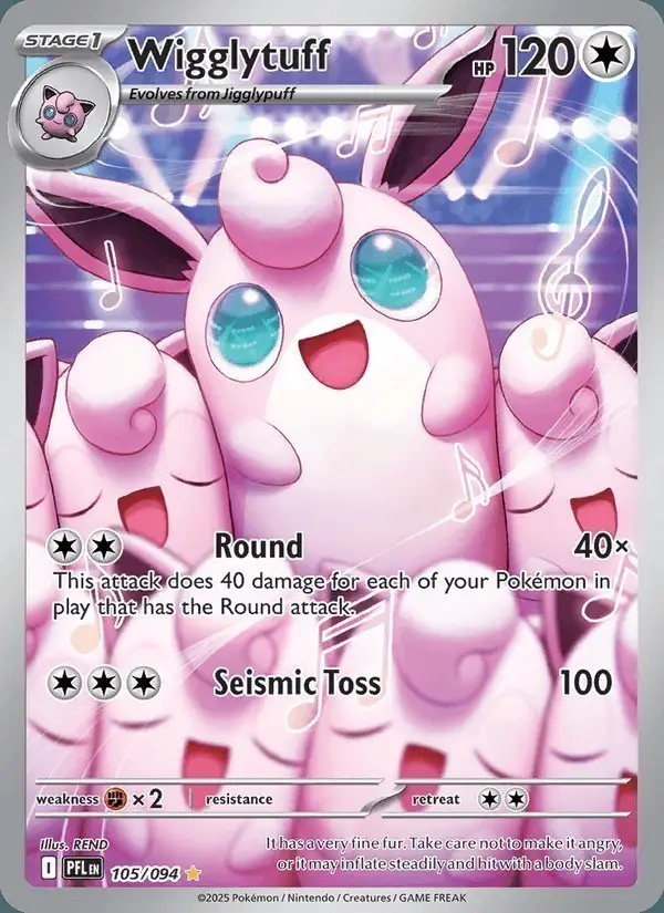 Wigglytuff #105 Phantasmal Flames PSA 10