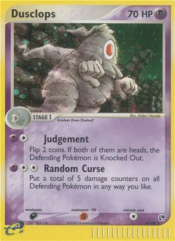 Dusclops #4 Sandstorm PSA 10
