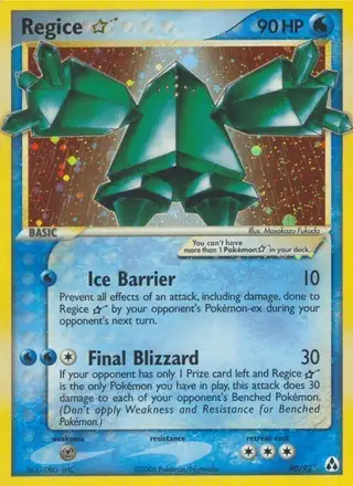 Regice ☆ #90 Legend Maker PSA 10