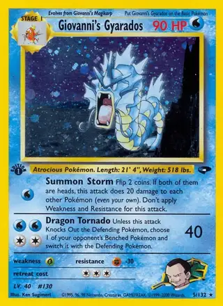 Giovanni's Gyarados #5 Gym Challenge PSA 10