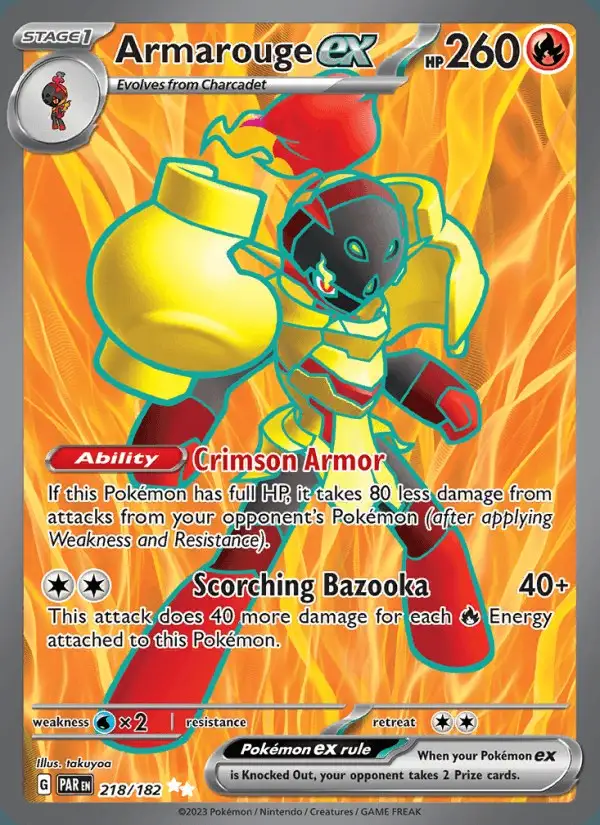 Armarouge ex #218 Paradox Rift PSA 10