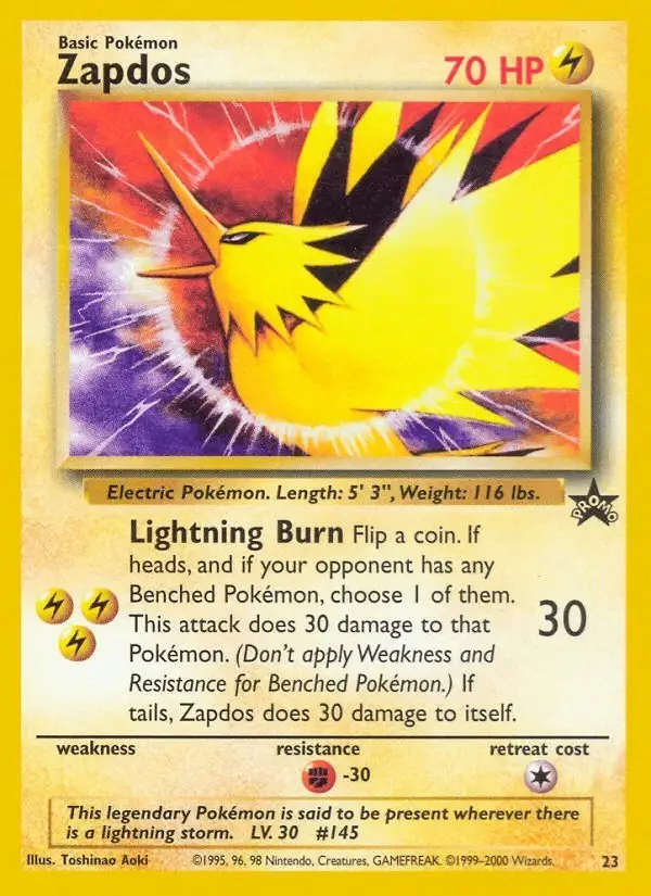 Zapdos #23 Wizards Black Star Promos PSA 10