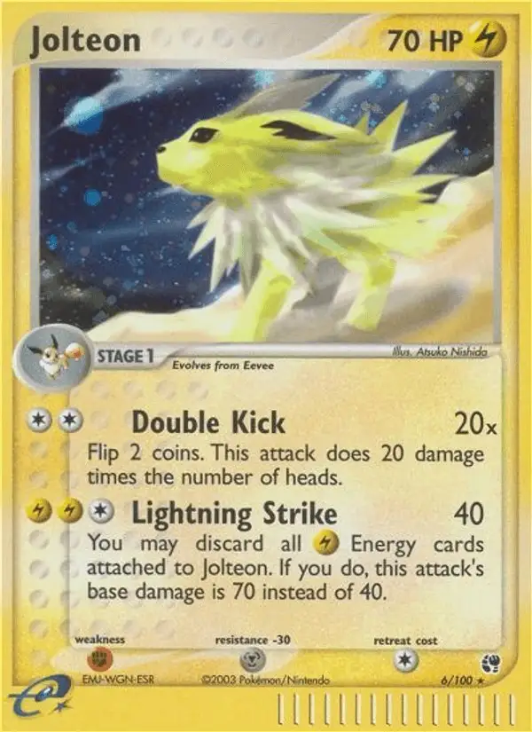 Jolteon #6 Sandstorm PSA 10