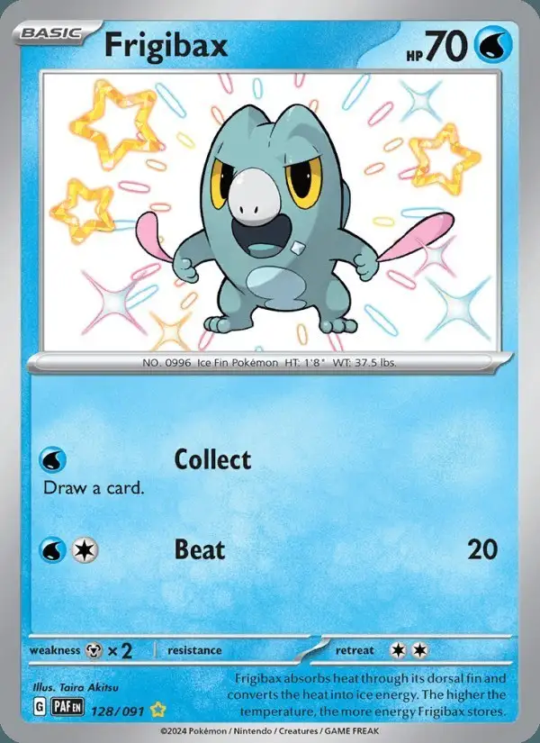 Frigibax #128 Paldean Fates PSA 10