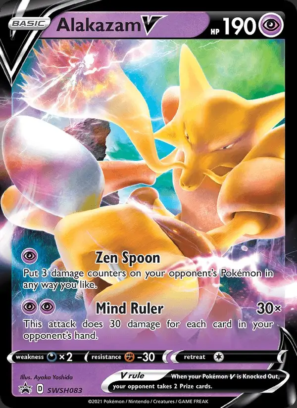 Alakazam V #SWSH083 SWSH Black Star Promos PSA 10