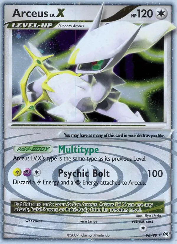 Arceus LV. X #96 Arceus PSA 10