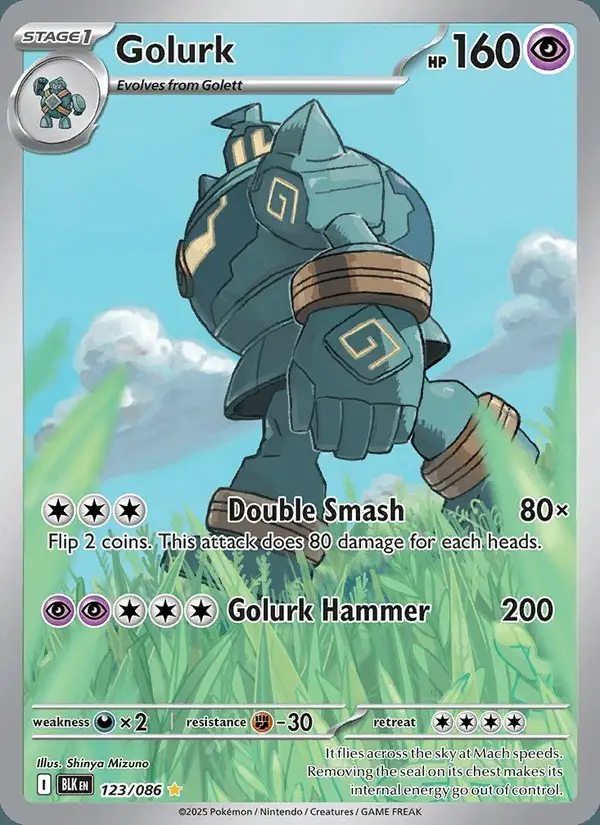 Golurk #123 Black Bolt PSA 10