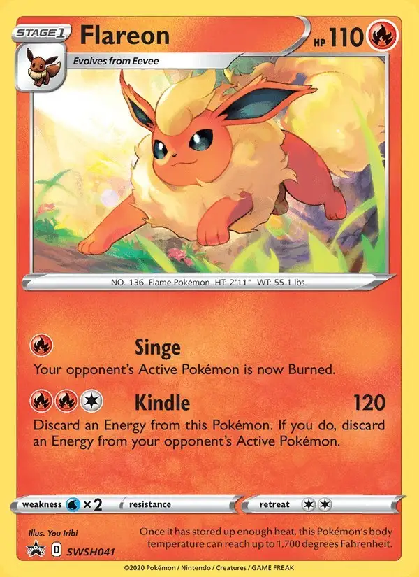 Flareon #SWSH041 SWSH Black Star Promos PSA 10