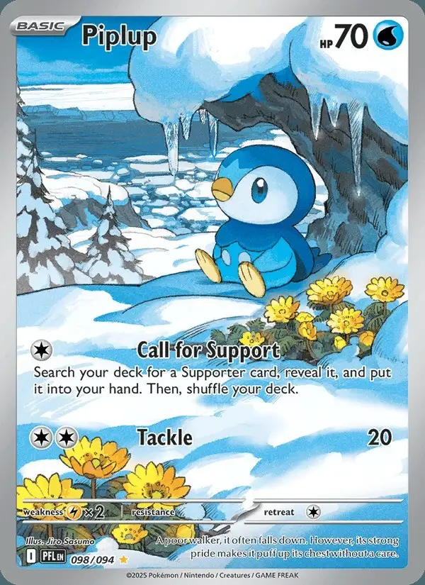 Piplup #098 Phantasmal Flames PSA 10