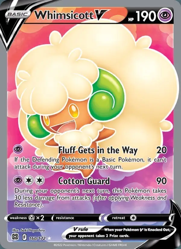 Whimsicott V #160 Brilliant Stars PSA 10