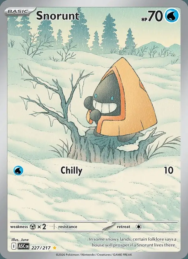 Snorunt #227 Ascended Heroes PSA 10