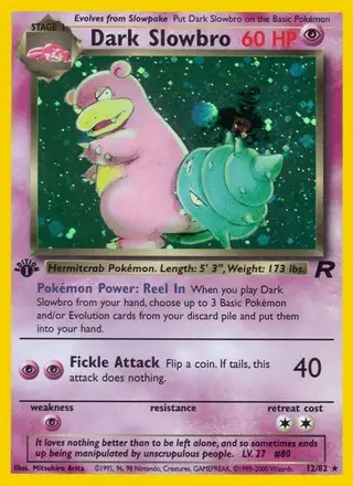 Dark Slowbro #12 Team Rocket PSA 10