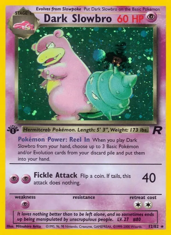 Dark Slowbro #12 Team Rocket PSA 10