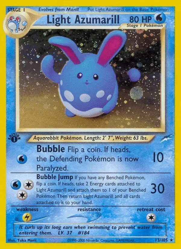 Light Azumarill #13 Neo Destiny PSA 10