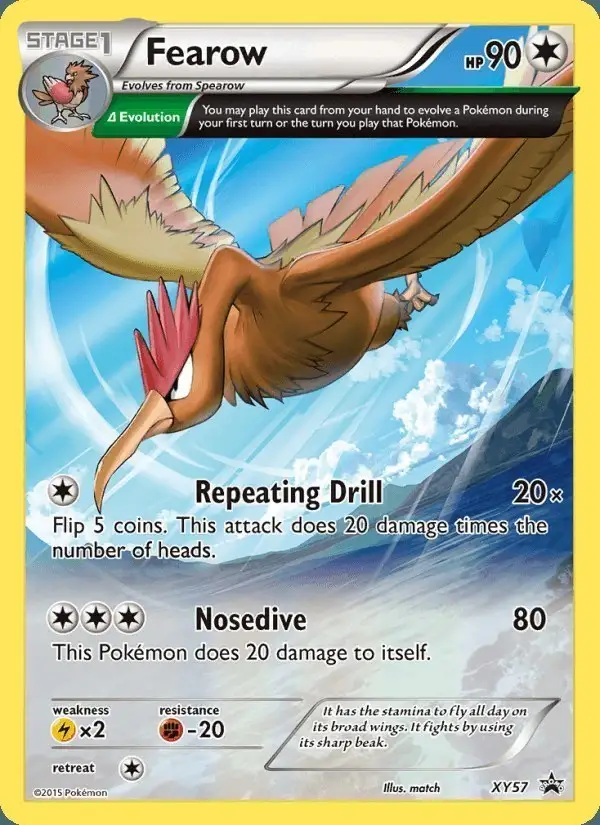 Fearow #XY57 XY Black Star Promos PSA 10