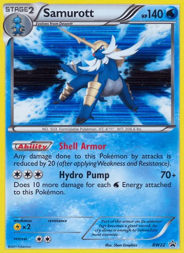 Samurott #BW22 BW Black Star Promos PSA 10