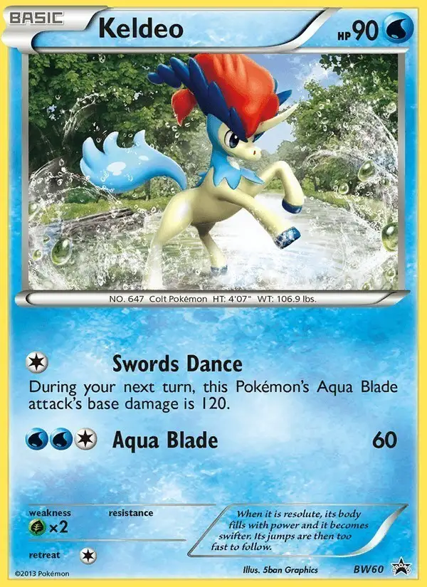 Keldeo #BW60 BW Black Star Promos PSA 10
