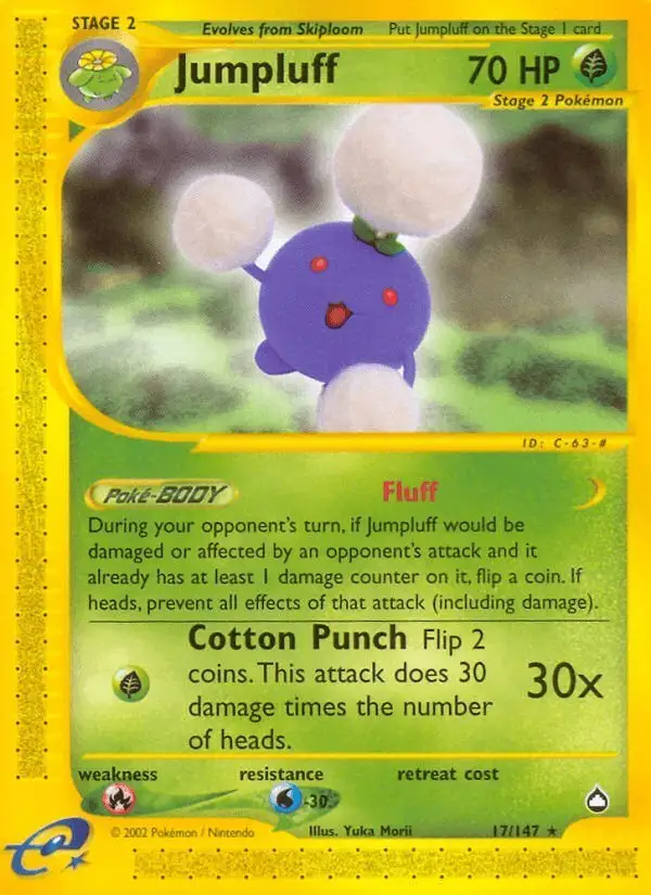 Jumpluff #17 Aquapolis PSA 10