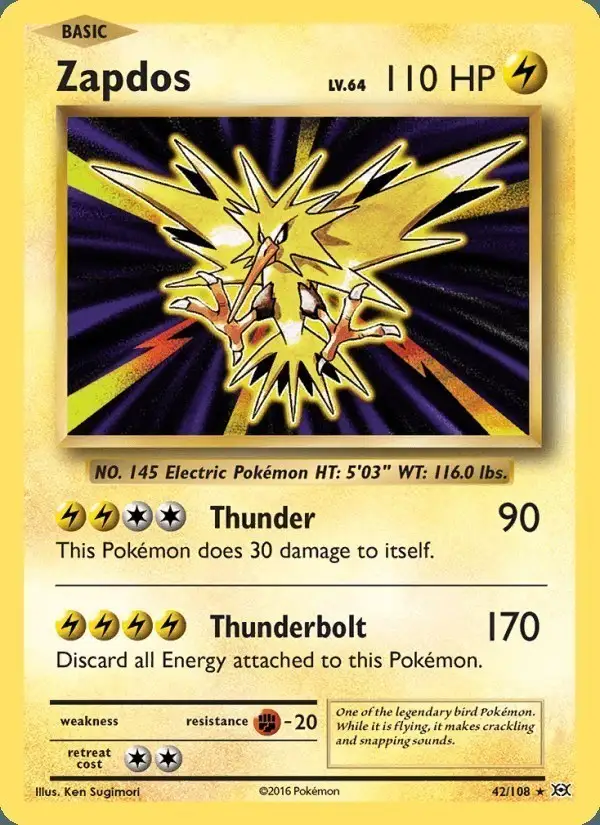 Zapdos #42 Evolutions PSA 10