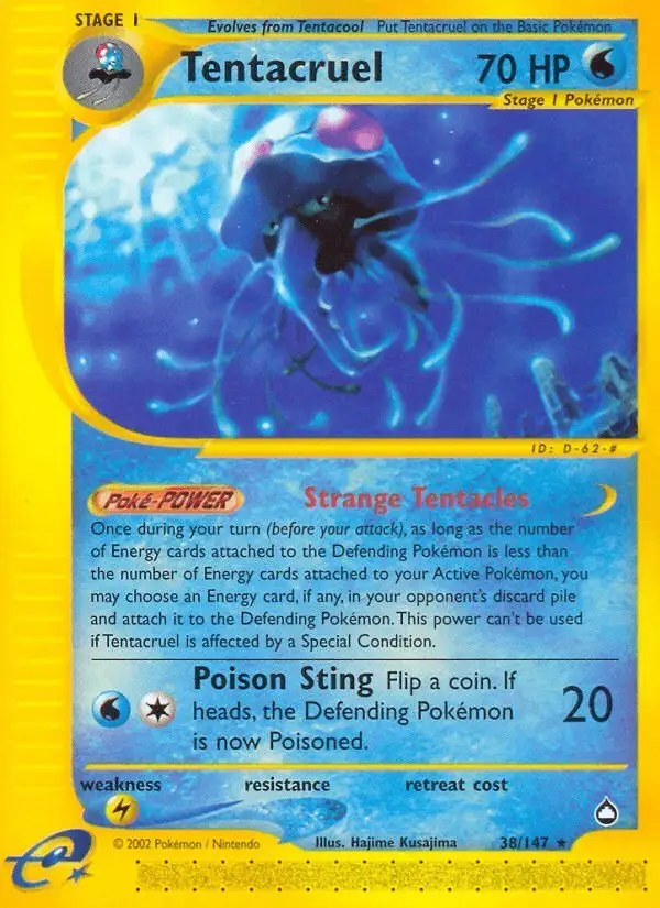 Tentacruel #38 Aquapolis PSA 10