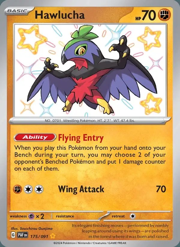 Hawlucha #175 Paldean Fates PSA 10
