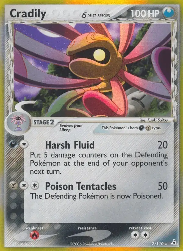 Cradily δ #2 Holon Phantoms PSA 10
