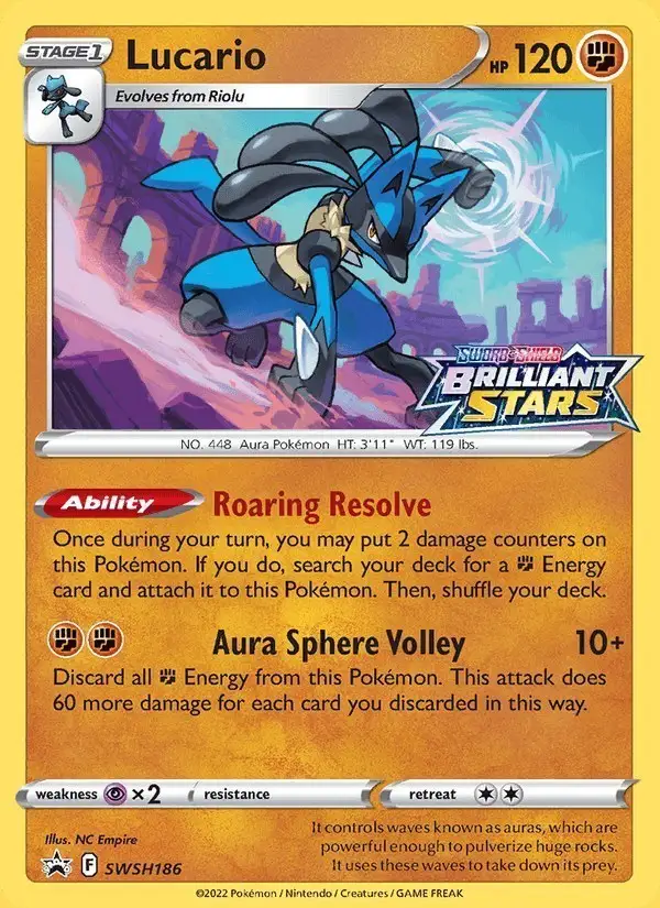 Lucario #SWSH186 SWSH Black Star Promos PSA 10