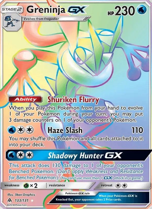 Greninja GX #133 Forbidden Light PSA 10