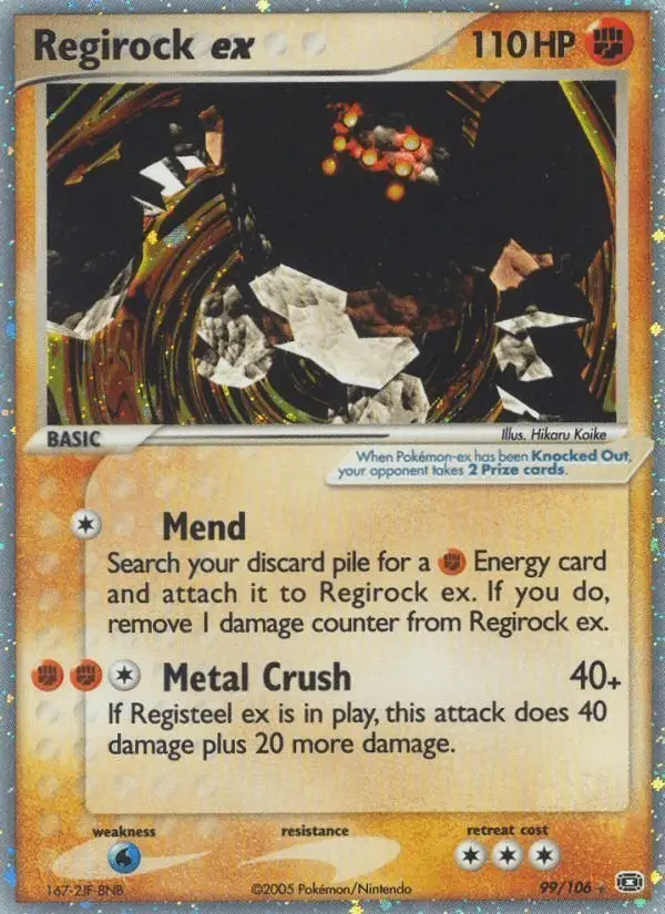 Regirock ex #99 Emerald PSA 10