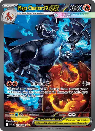 Mega Charizard X ex #125 Phantasmal Flames PSA 10